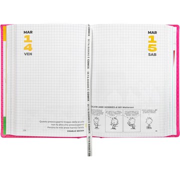 Agenda 16 Mesi Std C Special Comix 71637mf Rosa Scritta Gialla