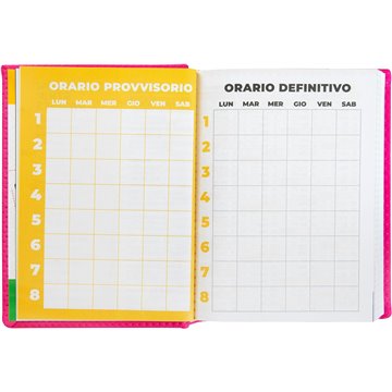 Agenda 16 Mesi Std C Special Comix 71637mf Rosa Scritta Gialla