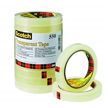 3m Scotch Nastro Adesivo Trasparente Acrilico 15 Mm X 66 M 10 Pezzi 3m 550 63563