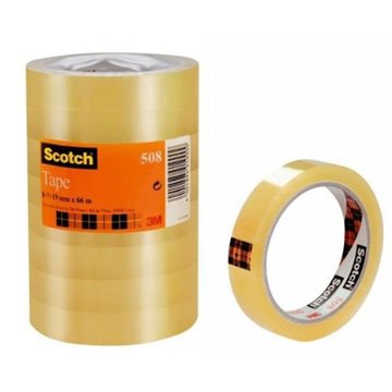 Scotch Nastro Adesivo 3m Trasparente Acrilico 19 Mm X 66 M 8 Pezzi 3m 508 66290