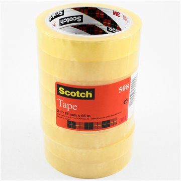 Scotch Nastro Adesivo 3m Trasparente Acrilico 19 Mm X 66 M 8 Pezzi 3m 508 66290