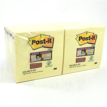 Post-it Super Sticky Giallo 76x76 654-12ss-cy 81369