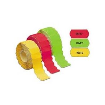 Nastri Prezzatrice Meto 26x12 Fluo Rossi