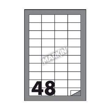 Etichette Multiuso A4 C553 48,5x25,4