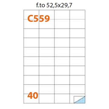 Etichette Multiuso A4 Inuc513 52,5x29,7 24001