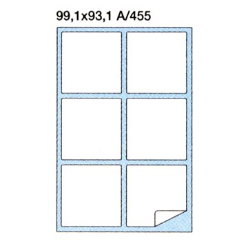 Etichette Multiuso A4 99,1x93,1 Inua455 16010