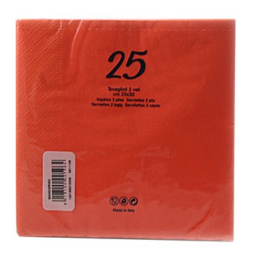 Tovaglioli Arancio 33x33 Pz.20