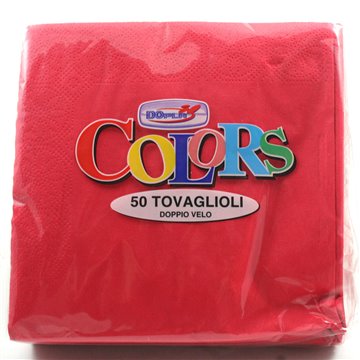 Tovaglioli Dopla 33x33 Pz.50 Rosso