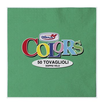 Tovaglioli Dopla 33x33 Pz.50 Verdi