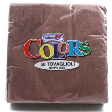 Tovaglioli Dopla 33x33 Pz.50 Chocolate