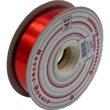 Satinette Mm.31 100 Mt.metal.rosso