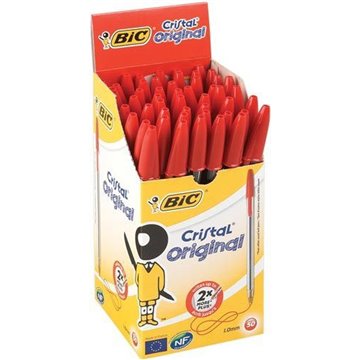 Penne Bic Cristal Rosse