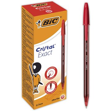 Penne Bic Cristal Exact Rosse 992604