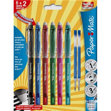 Paper Mate Penne Replay Premium Con 2 Refill Conf Da 6