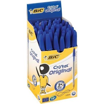 Penne Bic Cristal Blu, A Sfera, Cristal Original, Punta Media 1mm