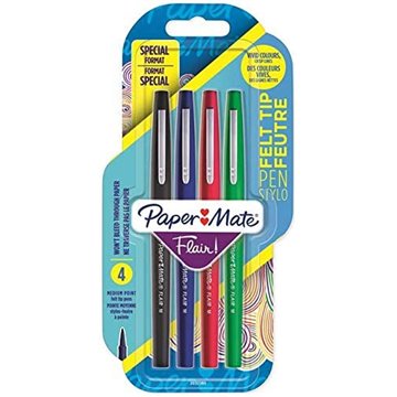 Paper Mate Penne Flair Original 3+1 Colori Assortiti