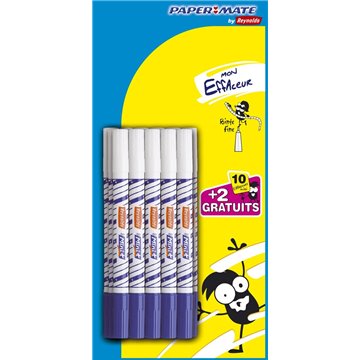 Paper Mate Blister 10+2 Mini+ Blu Cancellino Per Inchiostro Stilografico