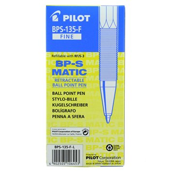 Penne Pilot Bps Matic Blu Punta Fine Bps-135f