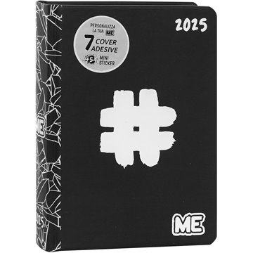 Agenda 16mesi Medium Hashtag Classic Me 71464hs Nero 2025