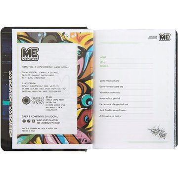 Agenda 16mesi Medium Hashtag Classic Me 71464hs Nero 2025