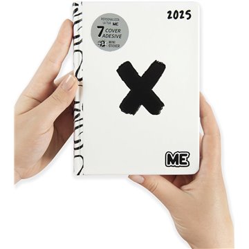 Agenda 16mesi Medium Classic Me 71464pe Bianco X Nera 2025