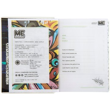 Agenda 16mesi Medium Classic Me 71464pe Bianco X Nera 2025