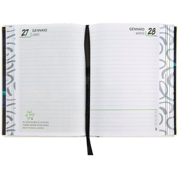 Agenda 16mesi Medium Classic Me 71464pe Bianco X Nera 2025