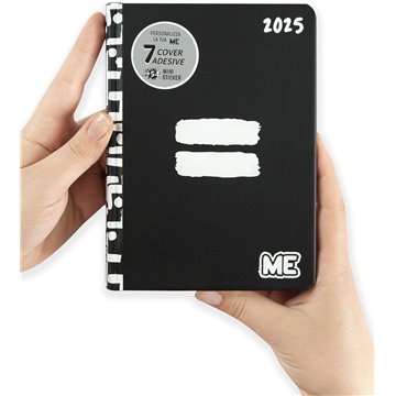 Agenda 16mesi Medium Uguale Classic Me 71464ug Nero Simbolo Bianco