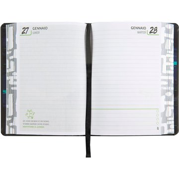 Agenda 16mesi Medium Uguale Classic Me 71464ug Nero Simbolo Bianco