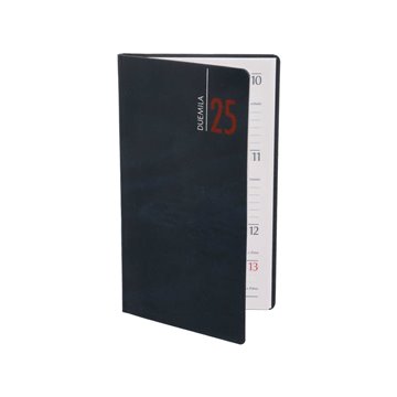 Agenda Settimanale Tascabile Verticale Sintetica 9261xmt12 Blu 2025