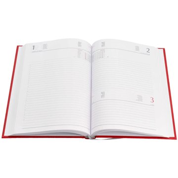 Agenda Giornaliera 14.3x20.5 Rosso 9101xmt08 2025