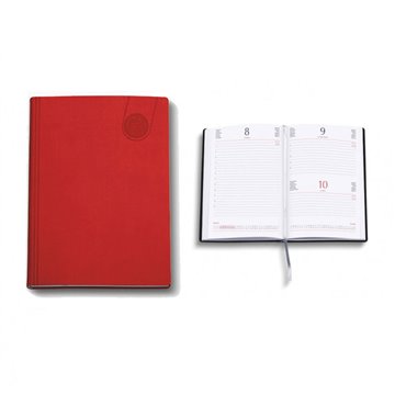 Agenda Giornaliera 2025 11x17 Tavecchi Rosso 0164