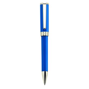 Penna Aurora Tu Sfera Resina Blu Finiture Cromate T31-b