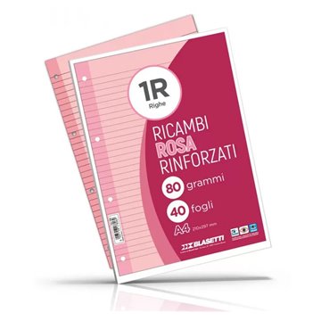 Ricambi Rinforzati A4 Ff.40 Gr.80 1r Rosa