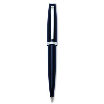 Penna Aurora Style Sfera Blu Finiture Cromate E32-cb