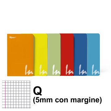 Maxi Quaderno In Color A4 Q 100 Gr. 18+1ff 6 Col. Ass. 79336