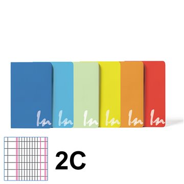 Maxi Quaderno A4 In Color 2c 80 Gr. 20+1ff 6 Colori Pantone 79350