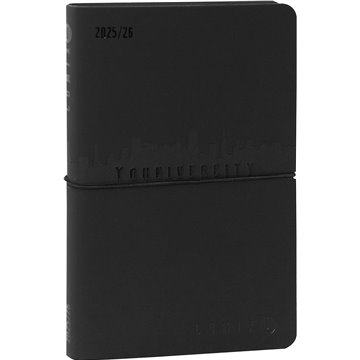 Agenda 13m 2025/2026 Week Medium Comix U Younivercity All Black 73737bk