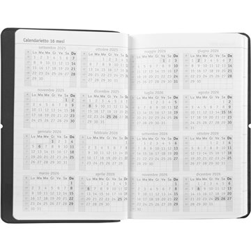 Agenda 13m 2025/2026 Week Medium Comix U Younivercity All Black 73737bk