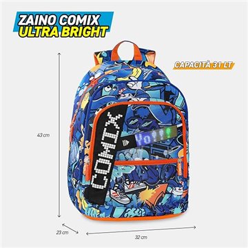 Zaino Organizzato Comix Ultra Bright Jam Boy 73041bo Collezione 2025/26