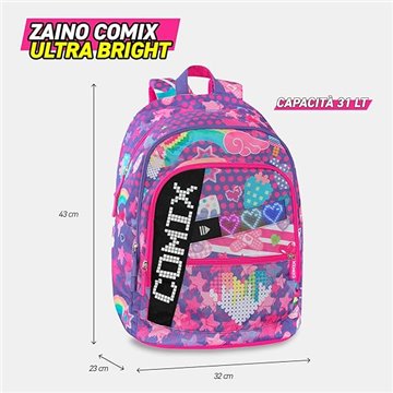 Zaino Organizzato Comix Ultra Bright Haruyuku Girl 73041gi Collezione 2025/2026