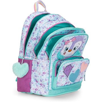 Zaino Scuola Organizzato Pinguino Mofumofu 73297pi Collezione 2025/26