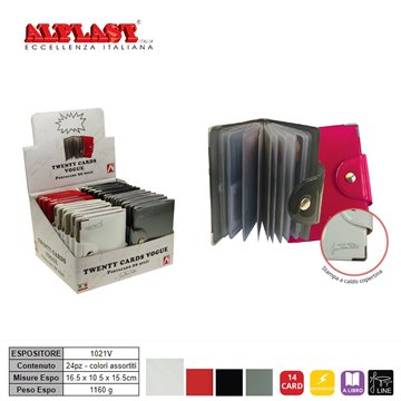 Porta Card 20pz Twenty Cards Vogue Alplast 1021v