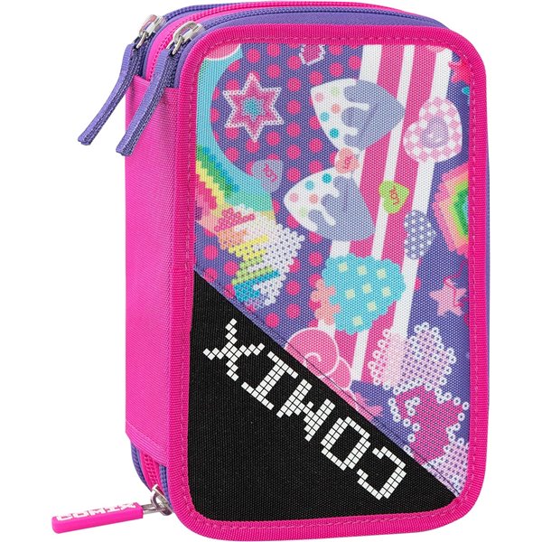 Astuccio Corredato 3 Zip Comix Ultra Bright Harayuku Girl 73042gi Collezione 2025/2026 Astuccio Corredato 3 Zip Comix Ultra Bright Harayuku Girl 73042gi Collezione 2025/2026