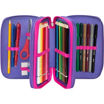 Astuccio Corredato 3 Zip Comix Ultra Bright Harayuku Girl 73042gi Collezione 2025/2026
