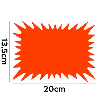 Segnaprezzi Grandi Pz.50 10921/5 Flash Rettangolare 40205