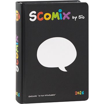 Scottecs By Sio Agenda 2025-2026 16m Medium Scomix Black 73505bk