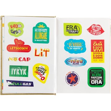 Agenda 16 Mesi Mini A Special Comix 73708a Oro Con Strass