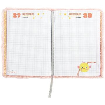 Diario 12mm 2025-2026 Standard Orso Plush Mofumofu 73654or