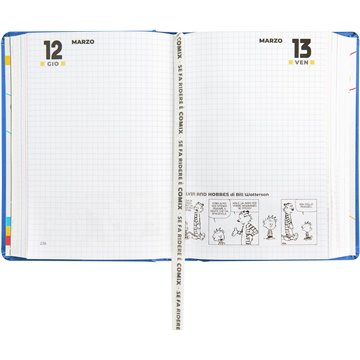 Agenda Comix 16m Mini E 74088e Azzurro Scritta Bianca